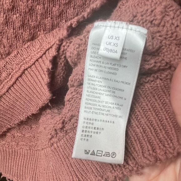 UO Urban Outfitters Mauve Boxy Cropped Sweater XS - Picture 6 of 7